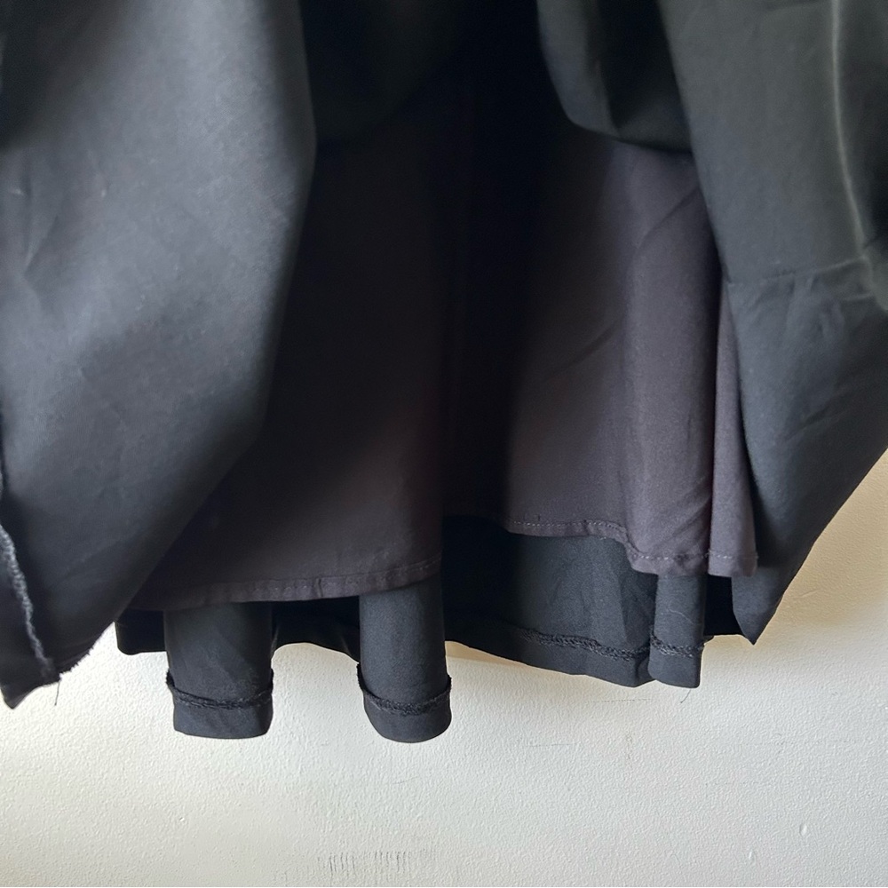 Banana Republic Wool Midi A-line Swing Black Dress Sleeveless Classic LBD 6 S - Picture 7 of 11